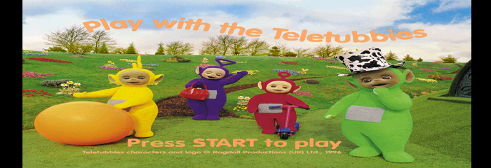 Play with the Teletubbies Title Screen